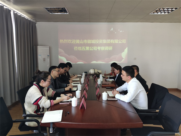 4月21日，集團黨委委員、常務(wù)副總經(jīng)理，公司董事長兼總經(jīng)理方亮帶隊赴黟縣考察“黟品五黑”區(qū)域公用品牌運營推廣機制和“五黑”農(nóng)業(yè)特色產(chǎn)業(yè)發(fā)展情況.jpg