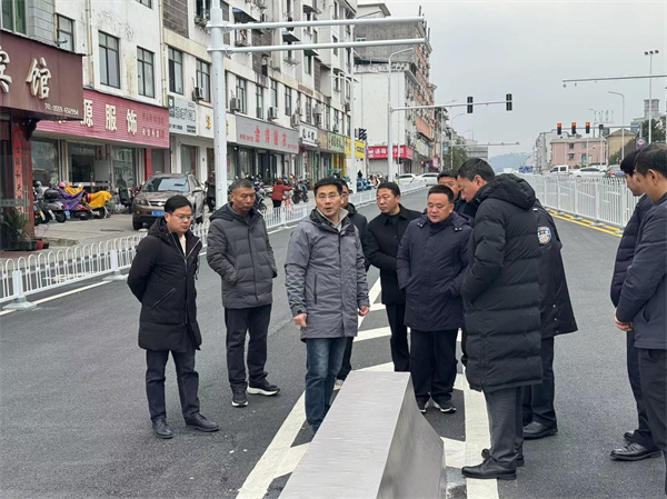 1月21日，洪董，張總陪同王奇勇縣長一行調(diào)研新安路跨鐵路橋.jpg